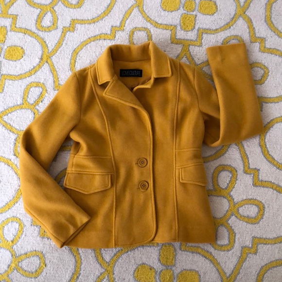 Love Culture Jackets & Blazers - 🧥NWOT Short Mustard Coat🧥  Sz L